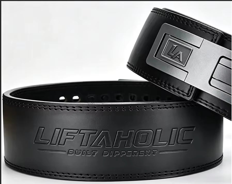 Liftaholic Leather Weightlifting Belt